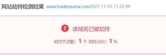 本站DNS劫持情况